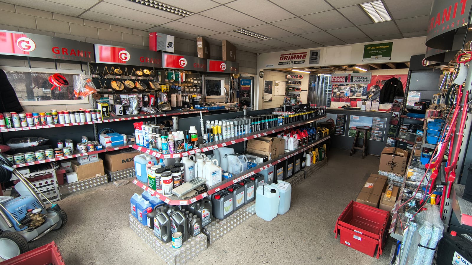 Winkel en magazijn