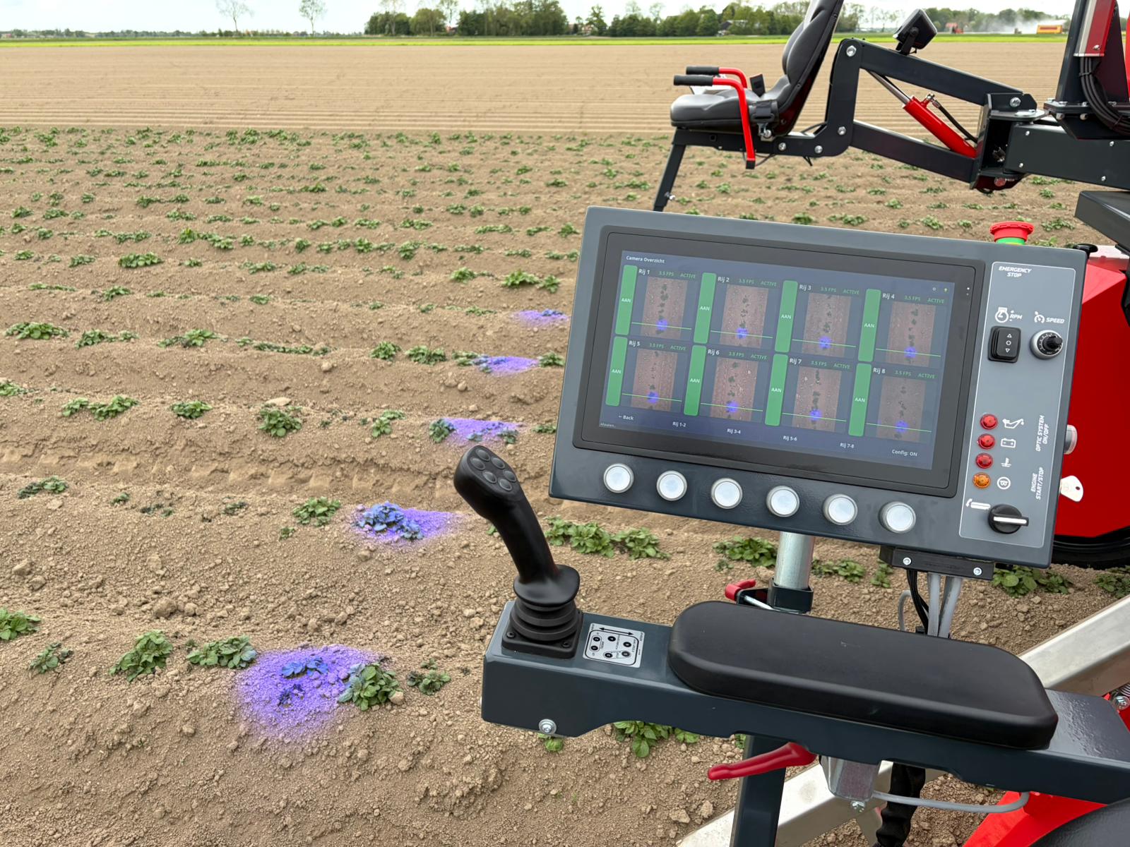 Vegniek Selecto Vision machine in het veld